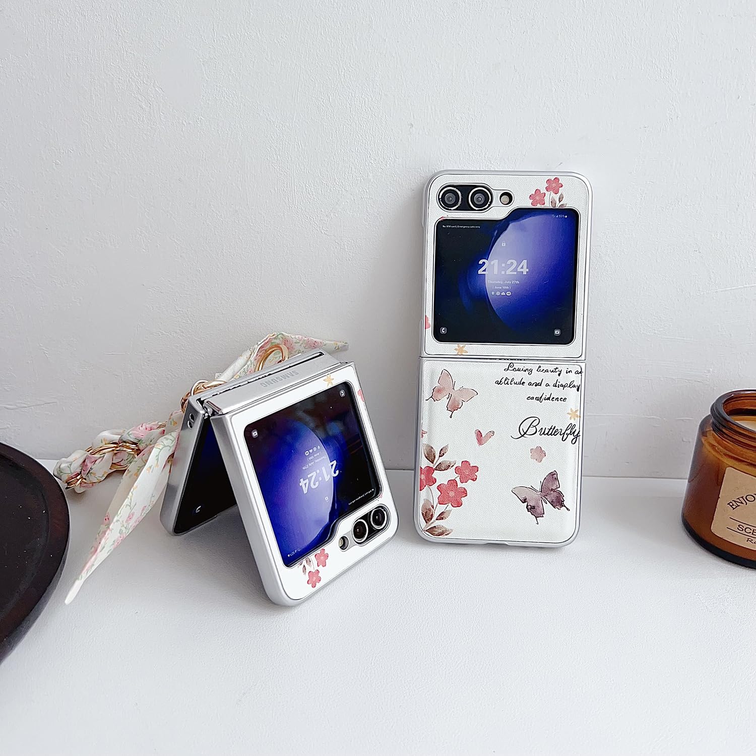 Amazon.co.jp: Galaxy Z Flip6/Flip7FEケース 手帳型 フリップ